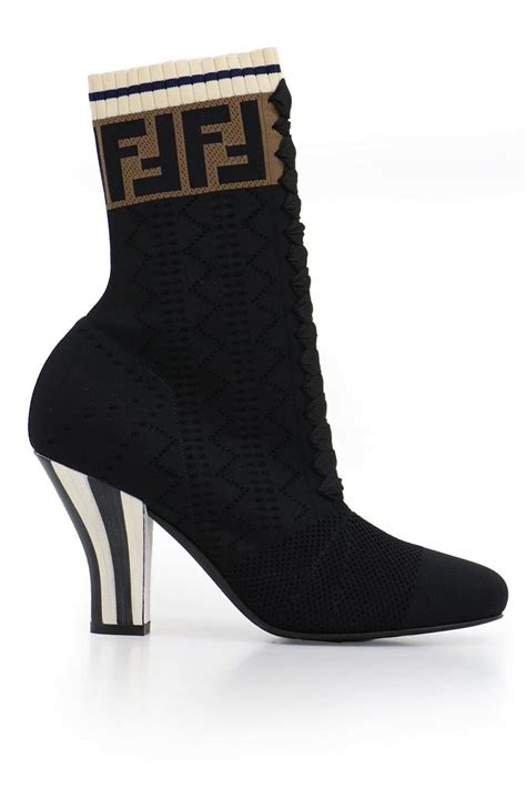 fendi heels black|Fendi heeled boots.